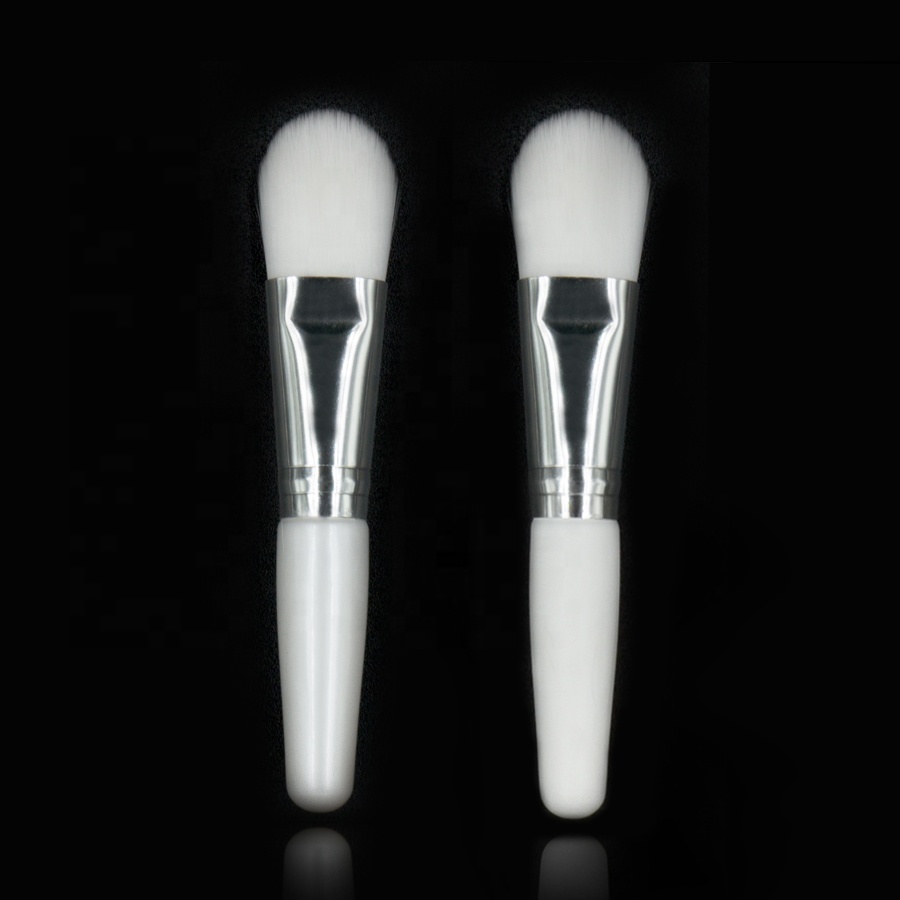Makeup Facial Mask Brush Nylon Hair Cosmetic Tool 10cm Mini White Face Mask Brush