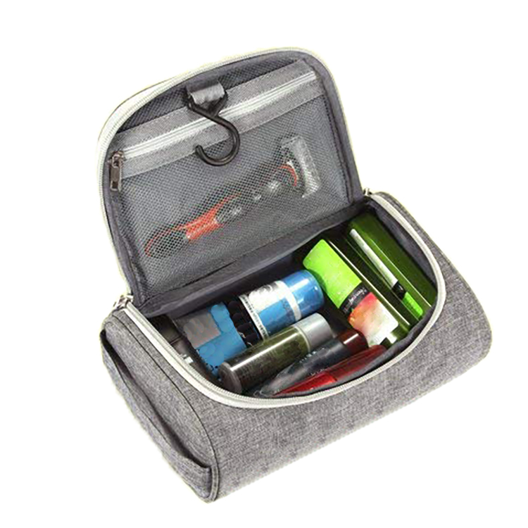 Mens Travel Toiletry Organizer Bag Shaving Dopp Kit with Hanging Hook