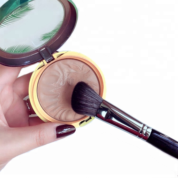 Cosmetics makeup angular blush brush with nylon hair