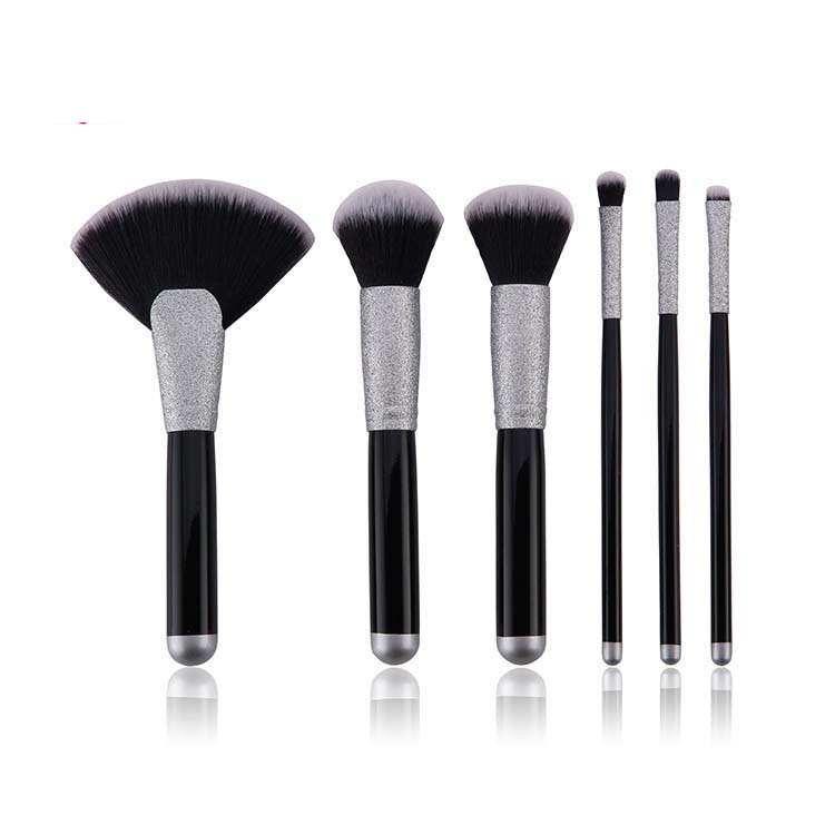 6 Pcs Hot Sale Private Label Wholesale portable Makeup Brush Set