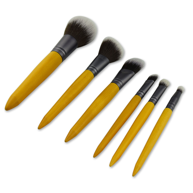 OEM vegan 6pcs brushes kit private label makeup brush cosmetic brush set