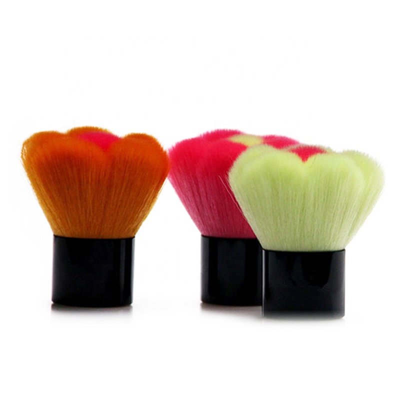 Flower Kabuki Cosmetic Brush Synthetic Mini Kabuki Brush For Loose Powder