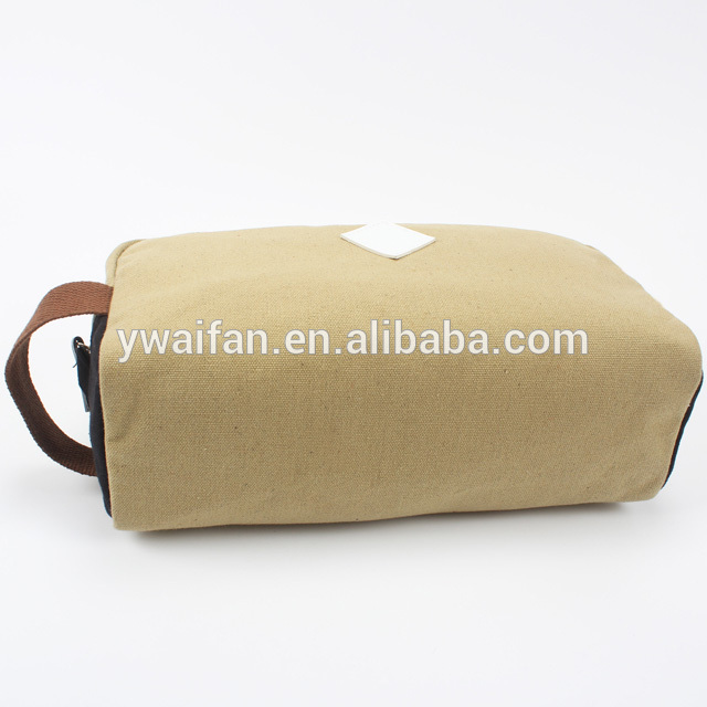 Multi-purpose Cosmetic bag Cotton Canvas Zipper makeup Bag Pouch Makeup Brush Holder