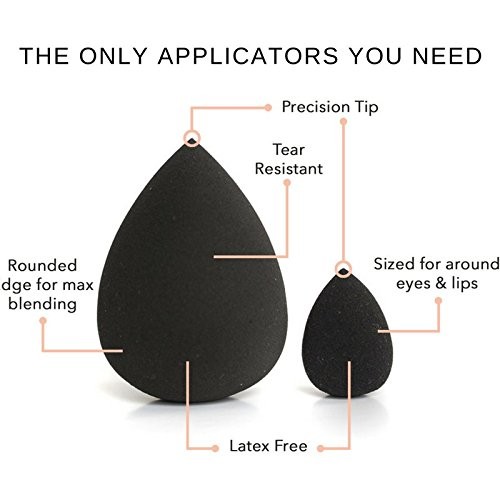 Best Seller Softest Latex Free Hydrophilic Black Drop Royal Micro Mini Custom Logo Makeup Sponge