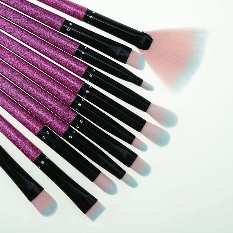 Factory wholesales synthetic OEM 16pcs cosmetic make up brushes makeup set