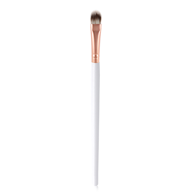 High quality Single White Eye Shadow Brush Nylon Hairy Wooden Handle Eyeshadow Brush