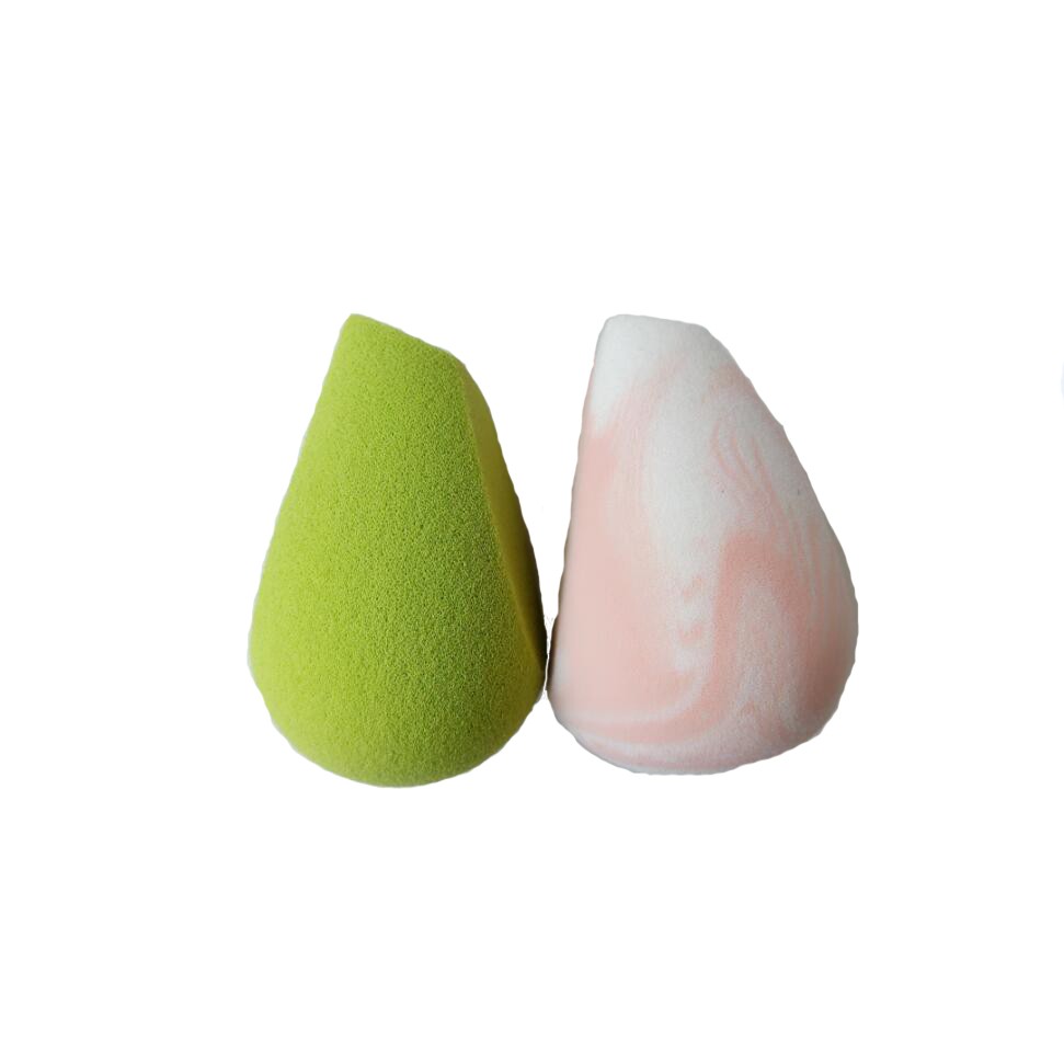 waterdrop shape latex free makeup sponge cosmetic maeble pattern sponge