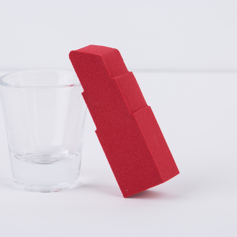 Latex Free Cosmetic Facial Lip Stick Design Blending Sponge Puff