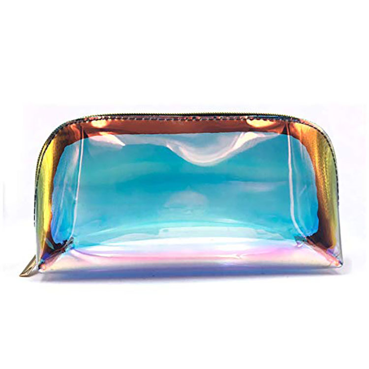 Holographic Makeup Bag Iridescent Cosmetic Bag Hologram Clear Toiletry Bag