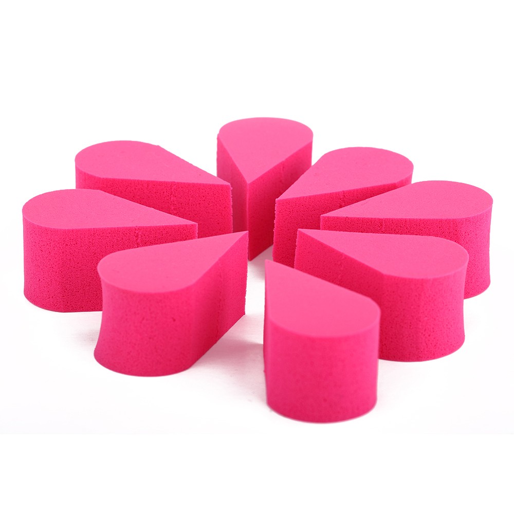 8pcs Make Up Sponge For Face Facial Sponge Powder Puff Set Flawless Beauty Maquillage Blender Women's Cosmetic Triangle Sponge
