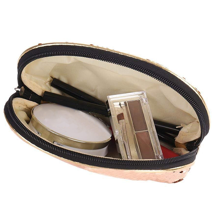 Sequin Pencil Case Makeup Pouch Storage Zipper Purse Cosmetic Bag