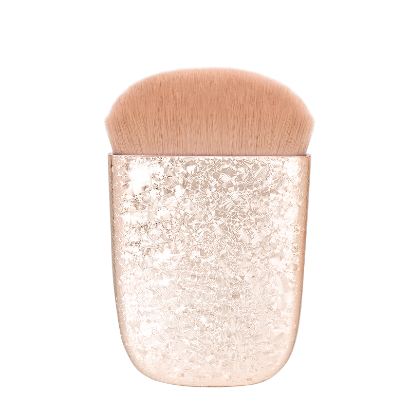 Electroplated Rimous Single Foundation Makeup Brush Soft Hair Kabuki Foundation Brush