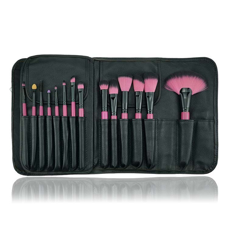 22 Piece Silicon Makeup Brush Eyeshadow Wood Women Makeup Brushes With Bag