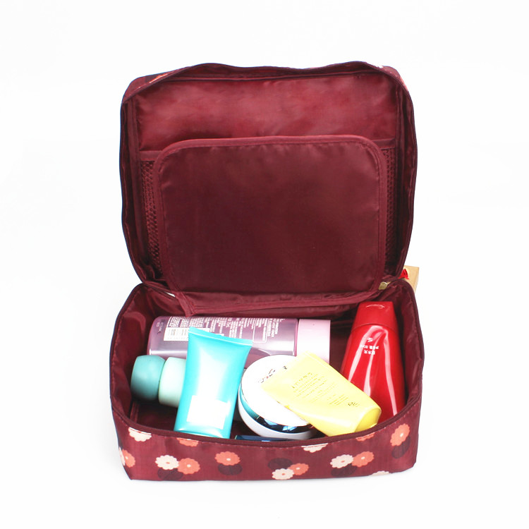 Travel Cosmetic Bag Toiletry Organizer Floral Make up Pouch