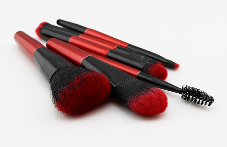 6pcs short handle Cosmetic Private Label Eye Double Sided Makeup Brush Set