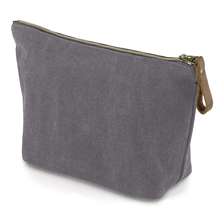 Canvas Large Makeup Bag Toiletry Storage Pouch Handbag Organizer with Zipper
