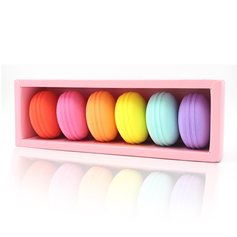 Macaron Makeup Blender Sponges Set Beauty makeup blenders colorful Foundation Sponge