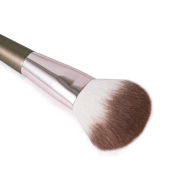 Professional Wood Handle Beauty Makeup Brush Vegan Single Large Face Powder Brush
