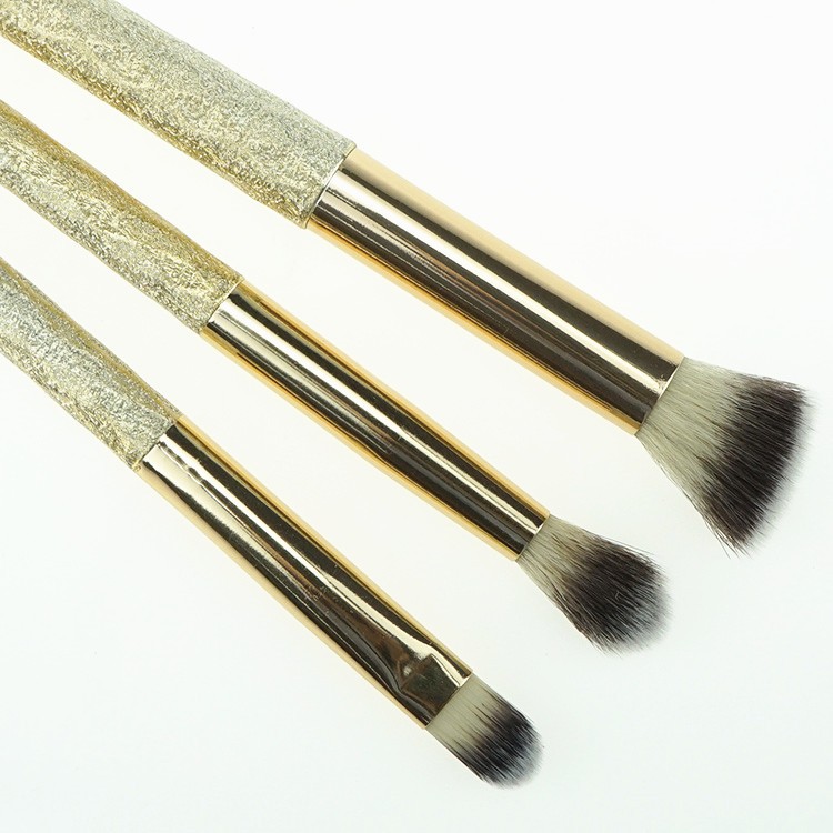 6Pcs Professional Makeup Brush Set Gold Foundation Brush Set