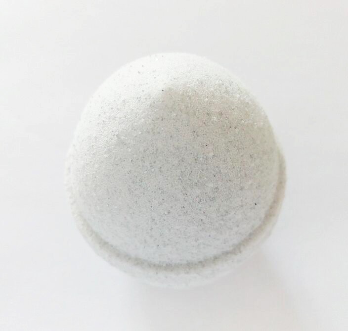 White drop Makeup Sponge with silver glitter