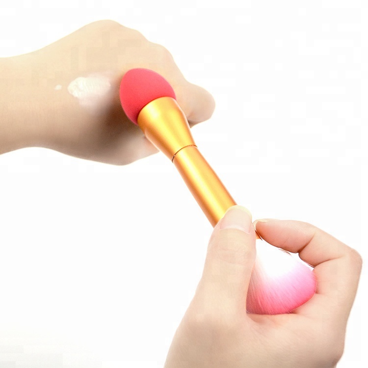 Wholesale Foundation Makeup Brush Dual Powder Brush Double End Powder Foundation Makeup Sponge
