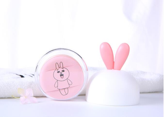 Popular Hot Cartoon Cute Round Cotton Makeup Air Cushion Puff