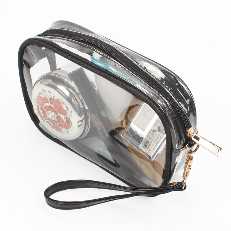 Clear TSA Approved Toiletry Bag for Liquid Bottles Travel Luggage PVC Cosmetic Pouch Carry On