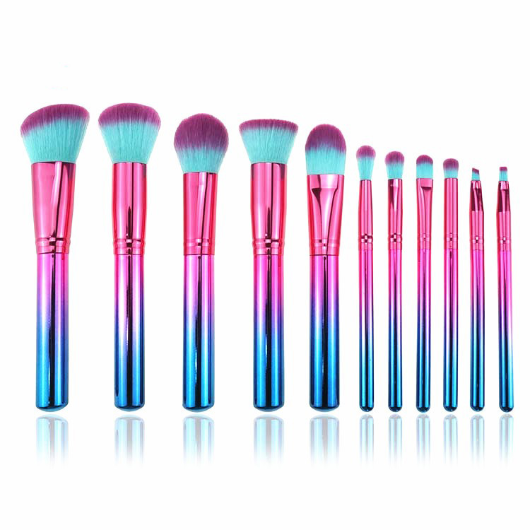 Latest Fades 11PC Rainbow Brush Set Makeup Tools You Must Have