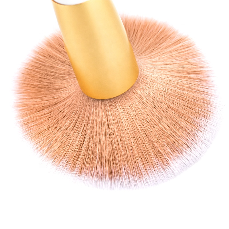 Big Fluffy Colorful 1pc Face Powder Brush Makeup Bronze Powder Brush
