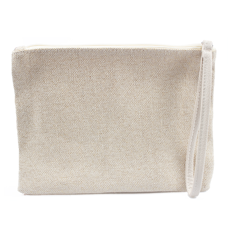 Jute Cotton Cosmetic Bag Pouch Portable Travel Makeup Toiletry Bag