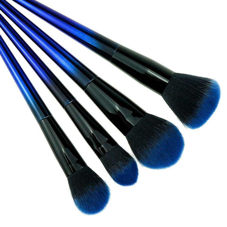 Starry Star Two Tone Synthetic Hair 12pcs Makeup Brush Set Factory Wholesale