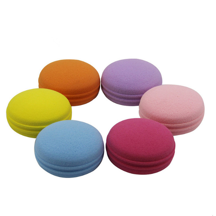 premium super soft Macaron makeup sponge customize shape size makeup sponge with pantone number