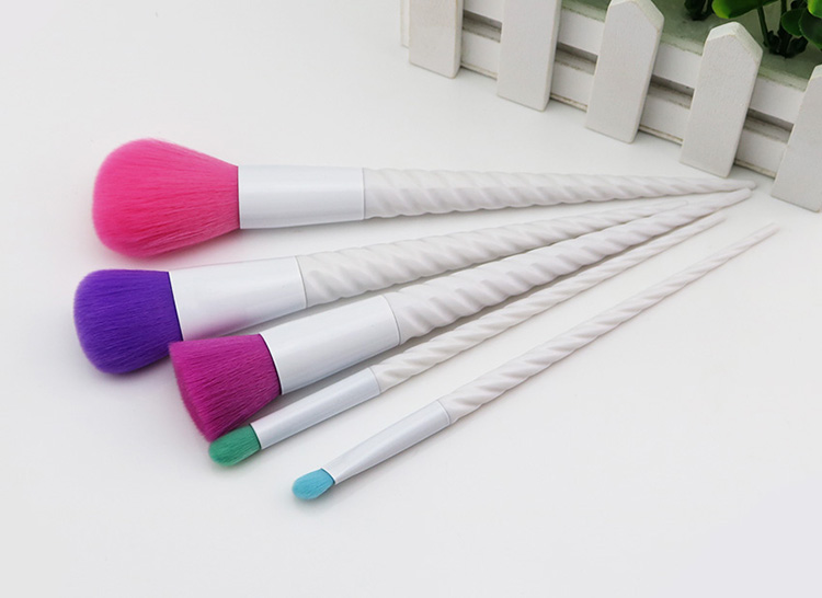 Unique design cosmetic brush white vegan makeup brushes