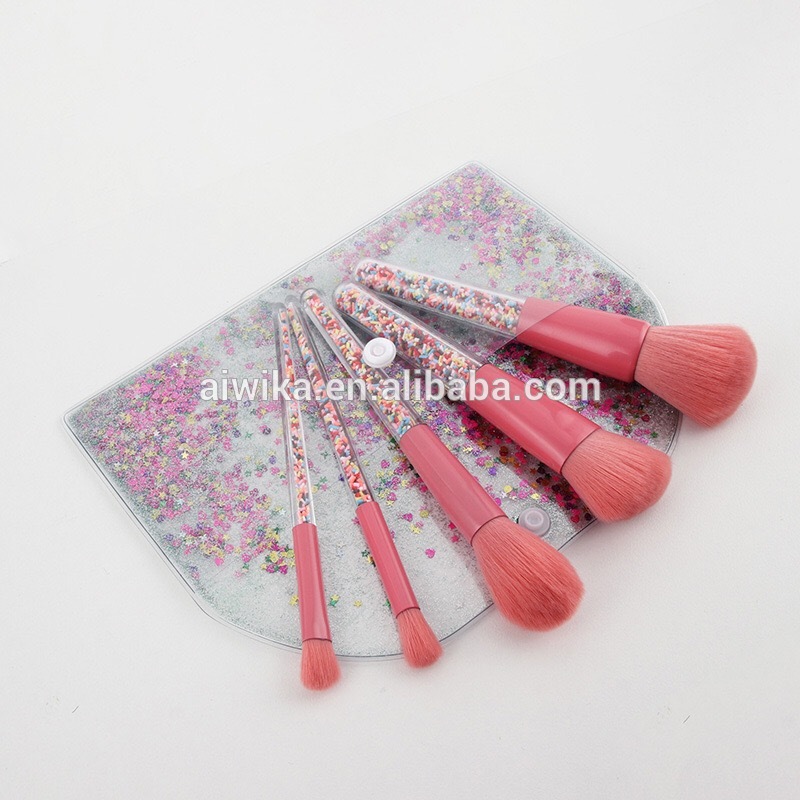 5pcs Candy Makeup Set Professional Make Up Brushes
