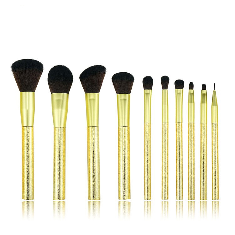 makeup brush supplier OEM metallic cosmetics makeup brushes set private label