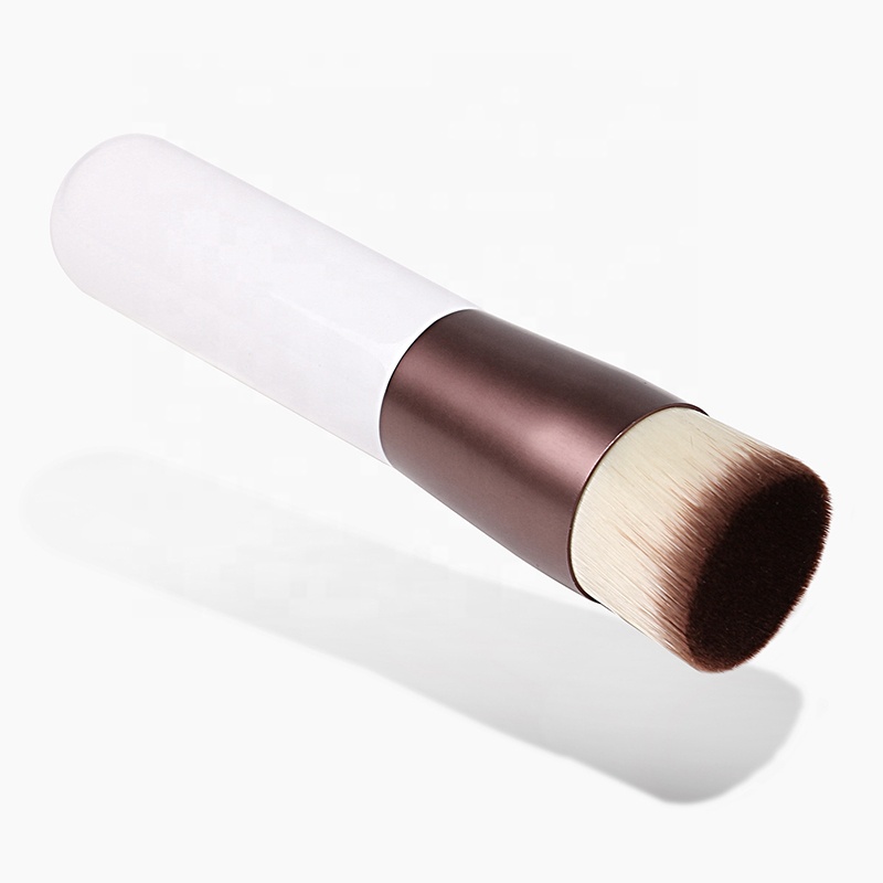 High Quality Lady White Handle Density Synthetic Foundation Brush Makeup With Box