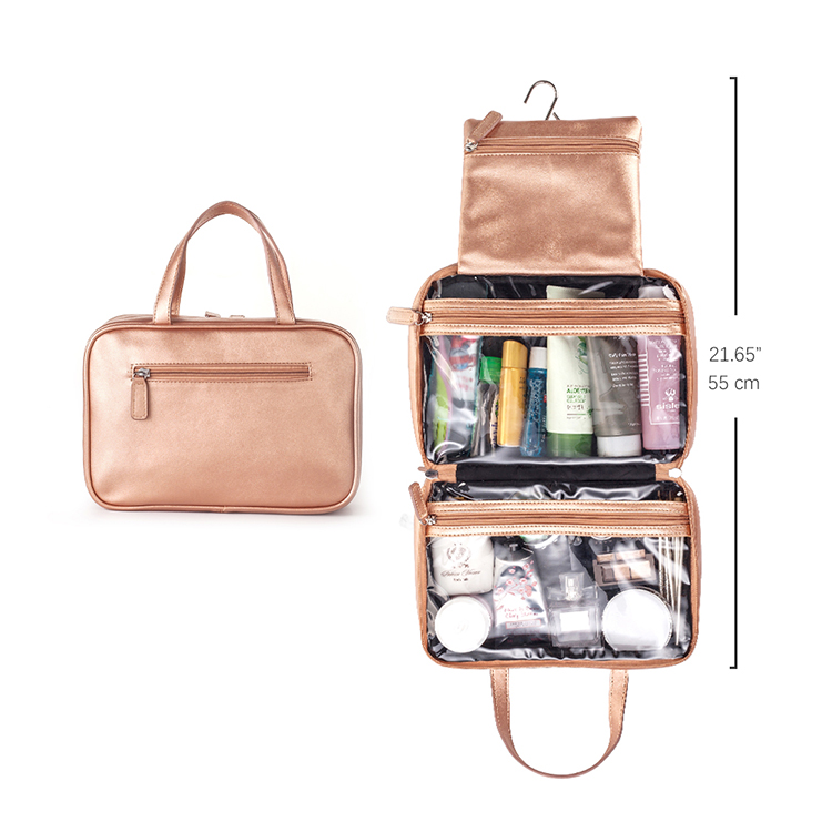 Leather Toiletry Bag For Men Vintage PU Travel Toiletry Bag Shaving Dopp Kit