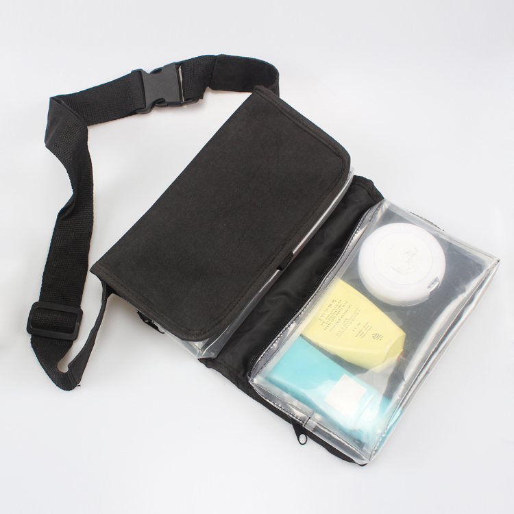 Fashion Polyester and PVC Toiletry Bag For Travel Foldable Hanging Travel Toiletry Bag