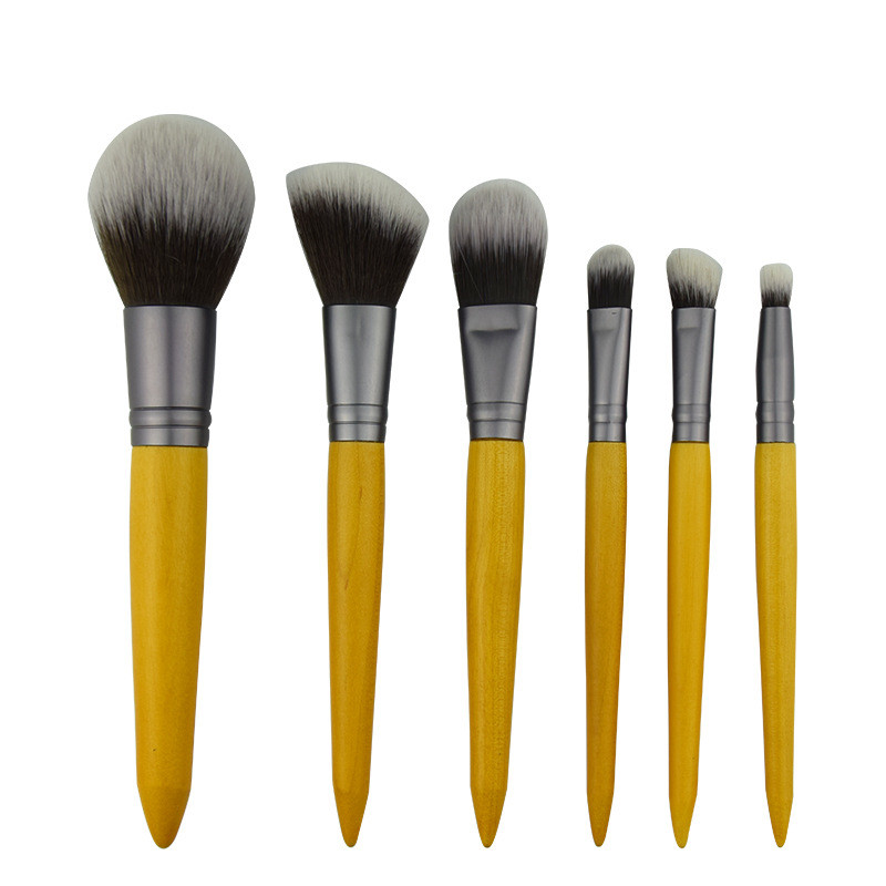 OEM vegan 6pcs brushes kit private label makeup brush cosmetic brush set