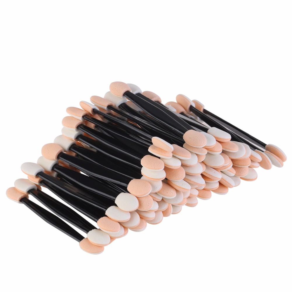 Disposable Dual Sided Eyeshadow Brush Sponge Tipped Oval Makeup Applicator Eye shadow foam