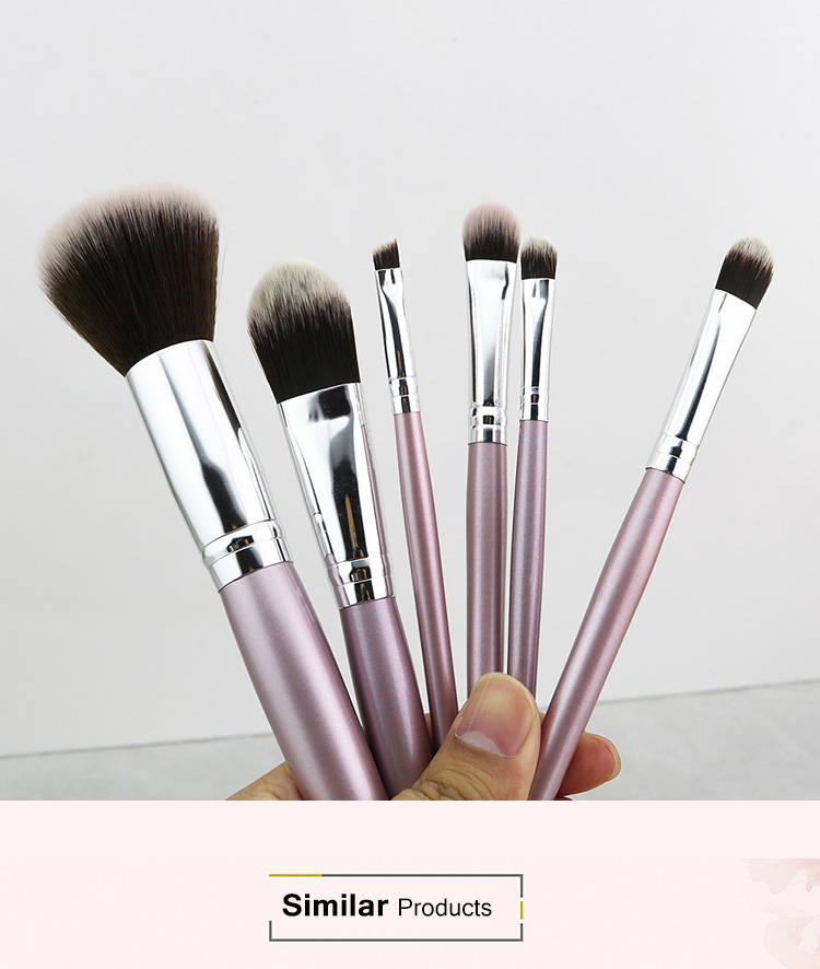 6PCS High Quality Kabuki Makeup Brushes OEM factory wholesale Cosmetic Make Up Brushes Set