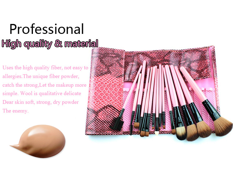 Factory pro private label cosmetic beauty 15pcs brush sets makeup