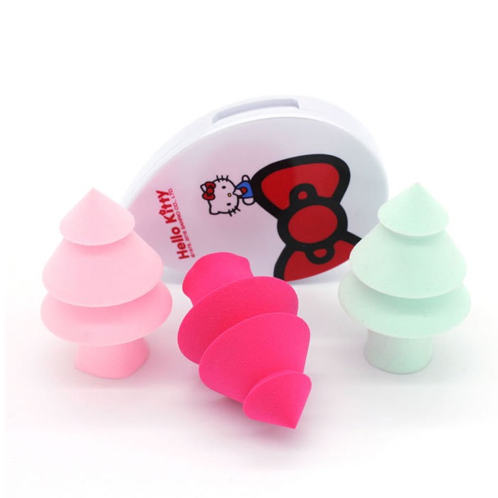 Gift for Christmas Day Tree shape High Quality sponge Super soft Foam Makeup Sponge