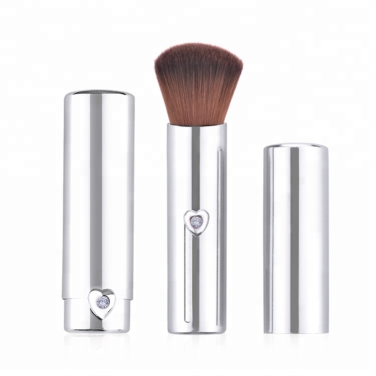 Custom Logo Crystal Retractable Kabuki Powder Makeup Brush