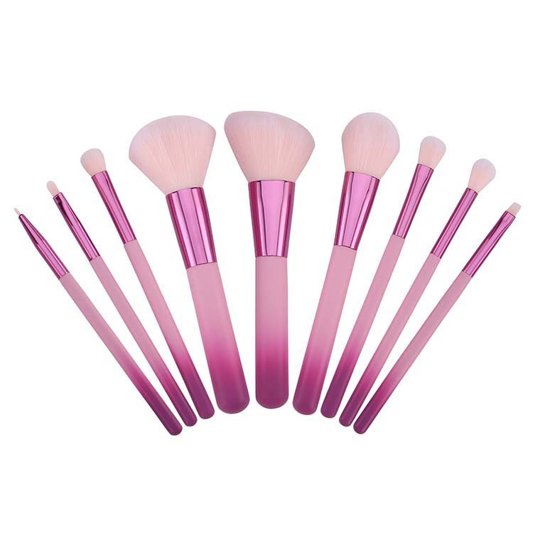 Wholesale Beautiful Synthetic Hair Makeup Brushes Set with bag