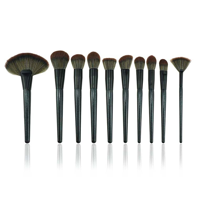 synthetic OEM 21pcs professional wood handle cosmetic make up brushes makeup set