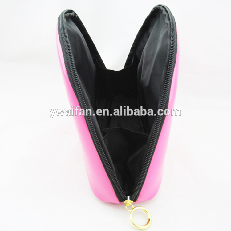 Vinyl PVC leather Makeup Young Girl Toiletry Bag Custom Cosmetic Bag Set