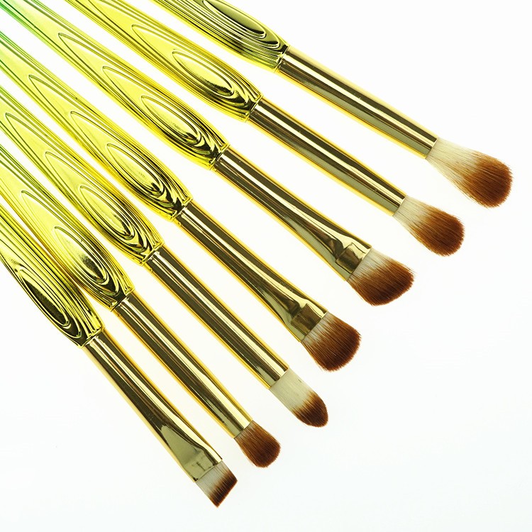 12Pcs Private Label Synthetic Soft Brushes Gold Makeup Brush Set