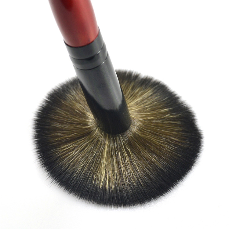 Wood Handle Single Mini Synthetic Makeup Powder Brush