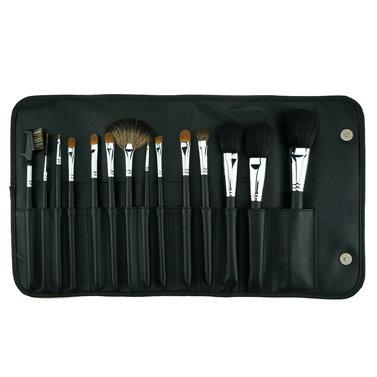 14Pcs Professional Makeup Brush Nature Hair Black Cosmetics Brush Set